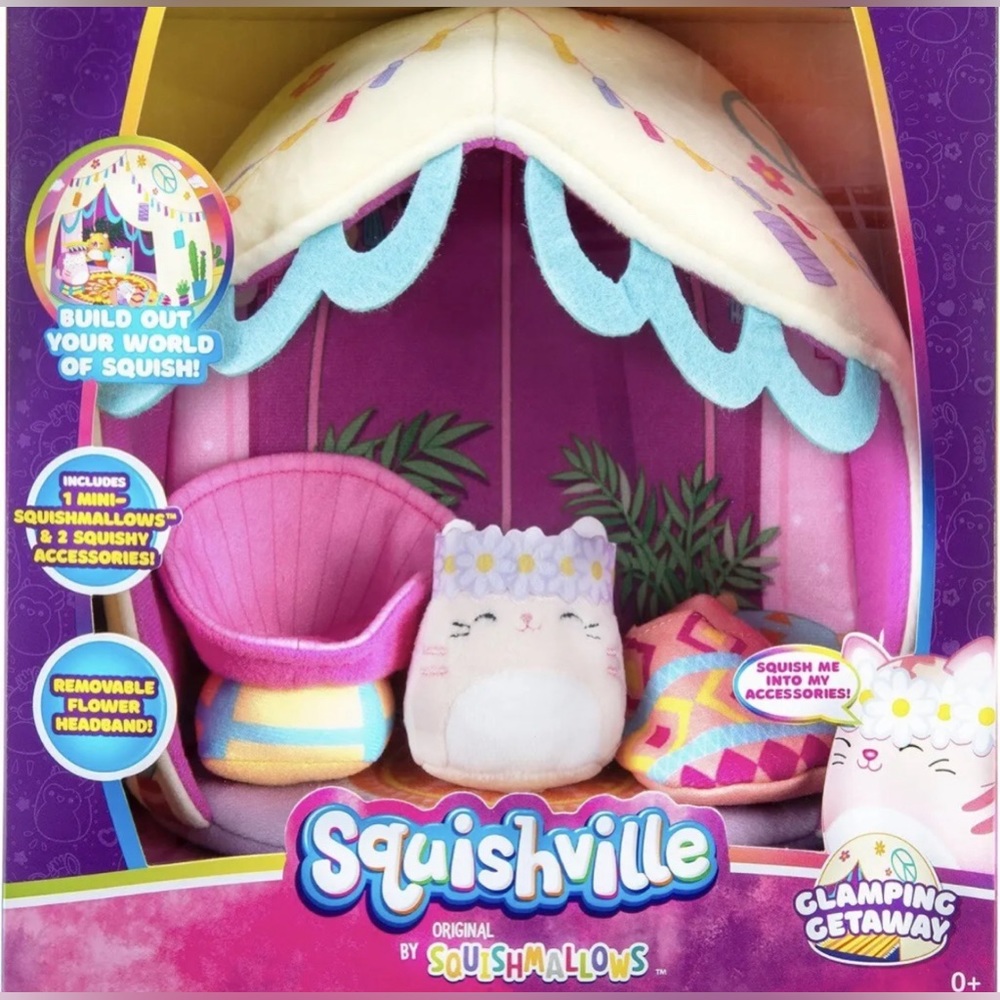 Squishville by Original Squishmallows Deluxe Glamping Playscene